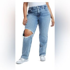 Good American 90s Ripped Jeans NWT